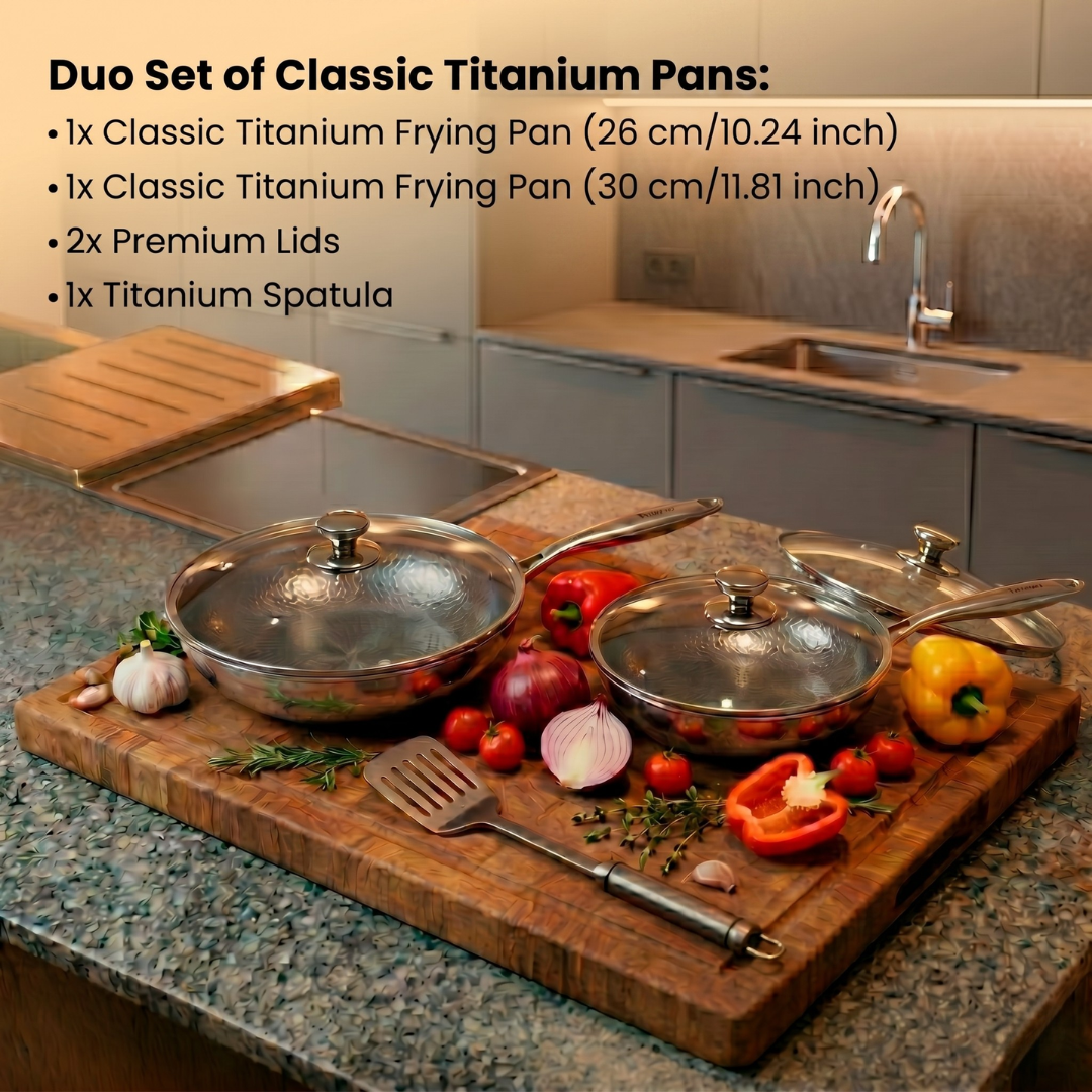 Set of Classic Titanium Pans